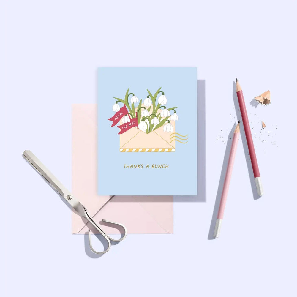 Sublime & Co. Card Snowdrop Envelope Thank You Card