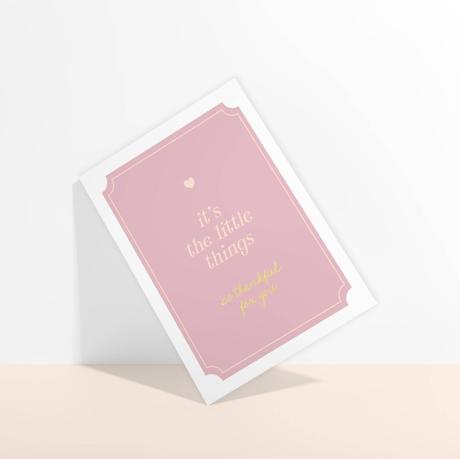 Sublime & Co. Cards It's The Little Things Thank You Card