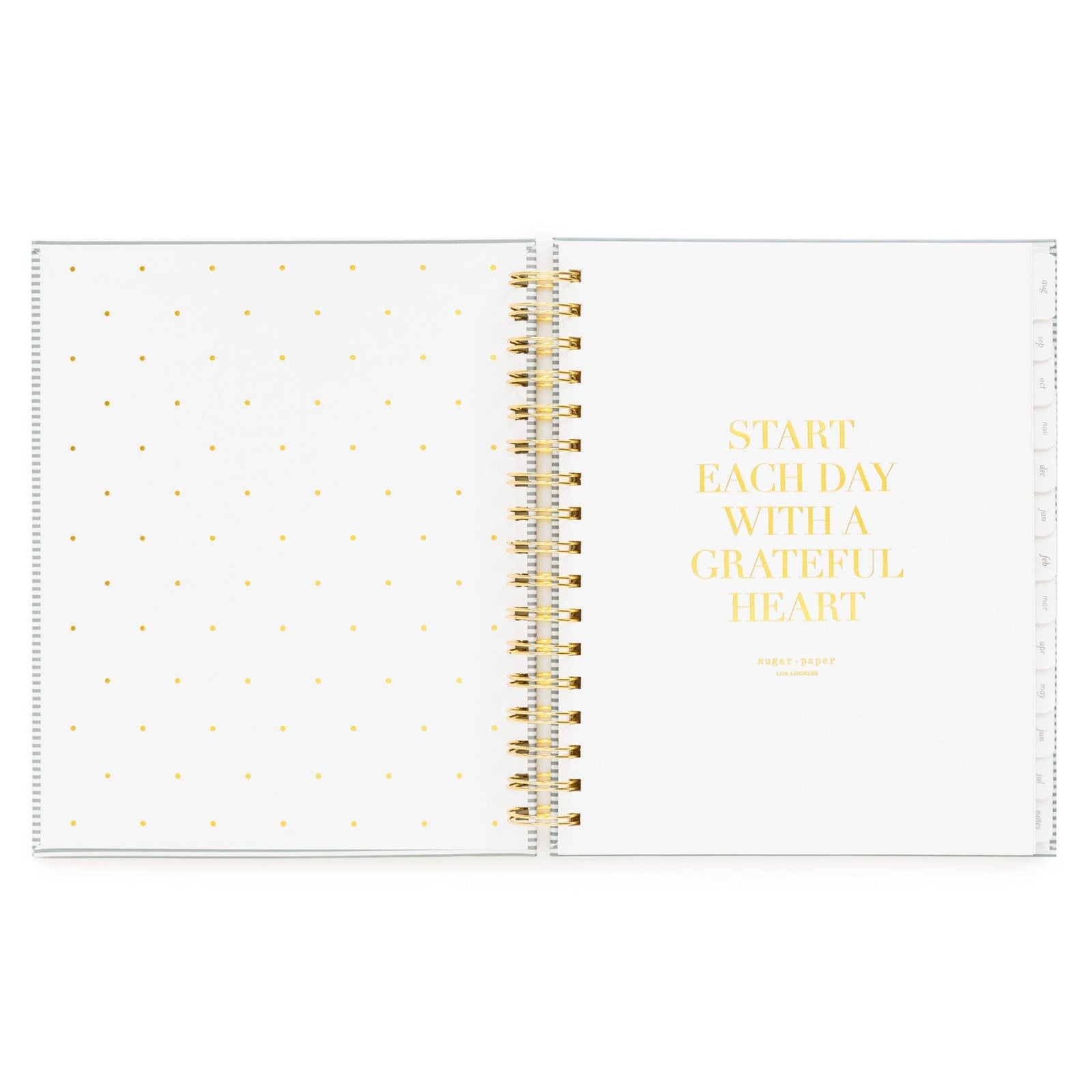 Sugar Paper paper 2026-2027 Dusty Blue Pinstripe Academic Spiral Weekly & Monthly Planner
