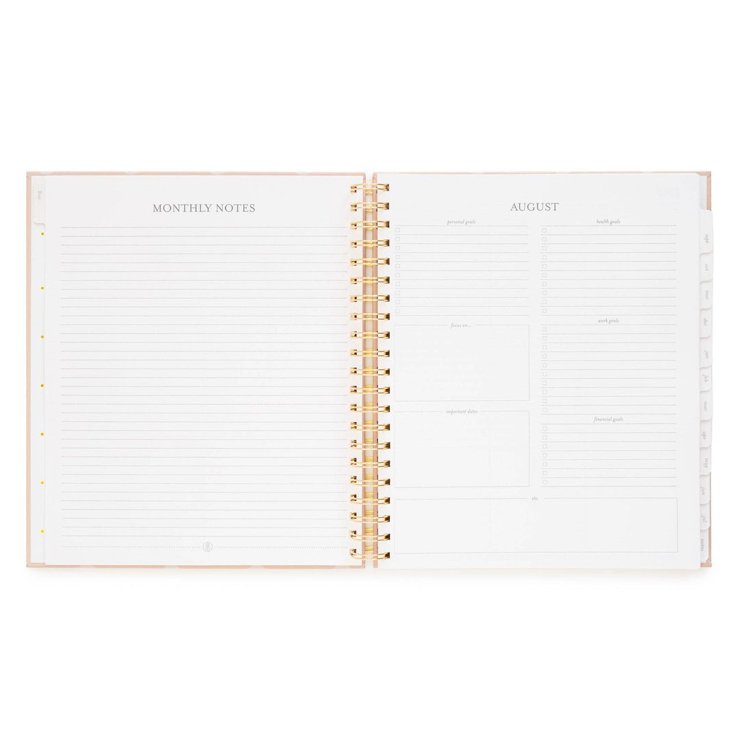 Sugar Paper paper 2026-2027 Rose Dot Large Spiral Weekly & Monthly Academic Planner