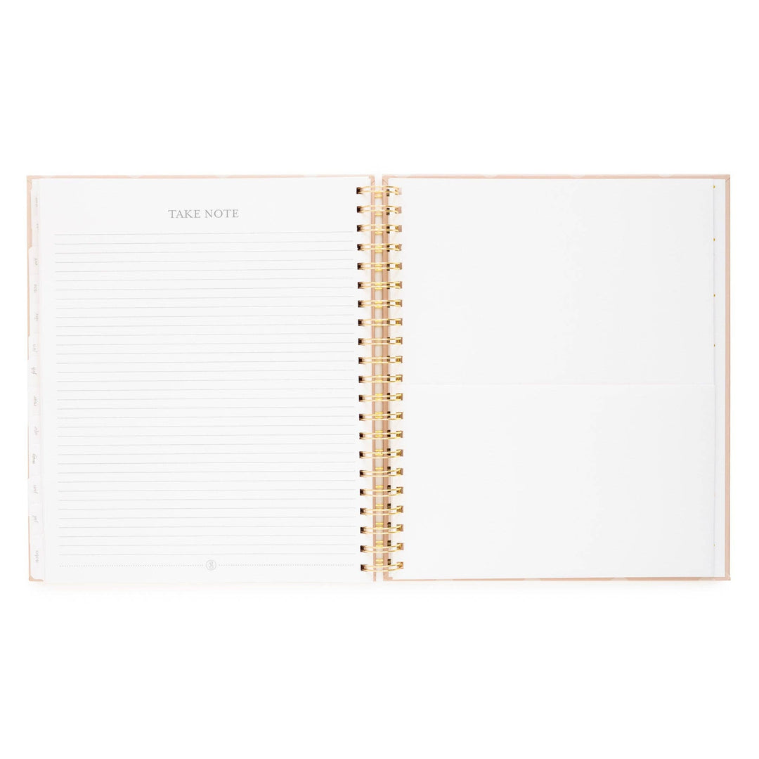 Sugar Paper paper 2026-2027 Rose Dot Large Spiral Weekly & Monthly Academic Planner