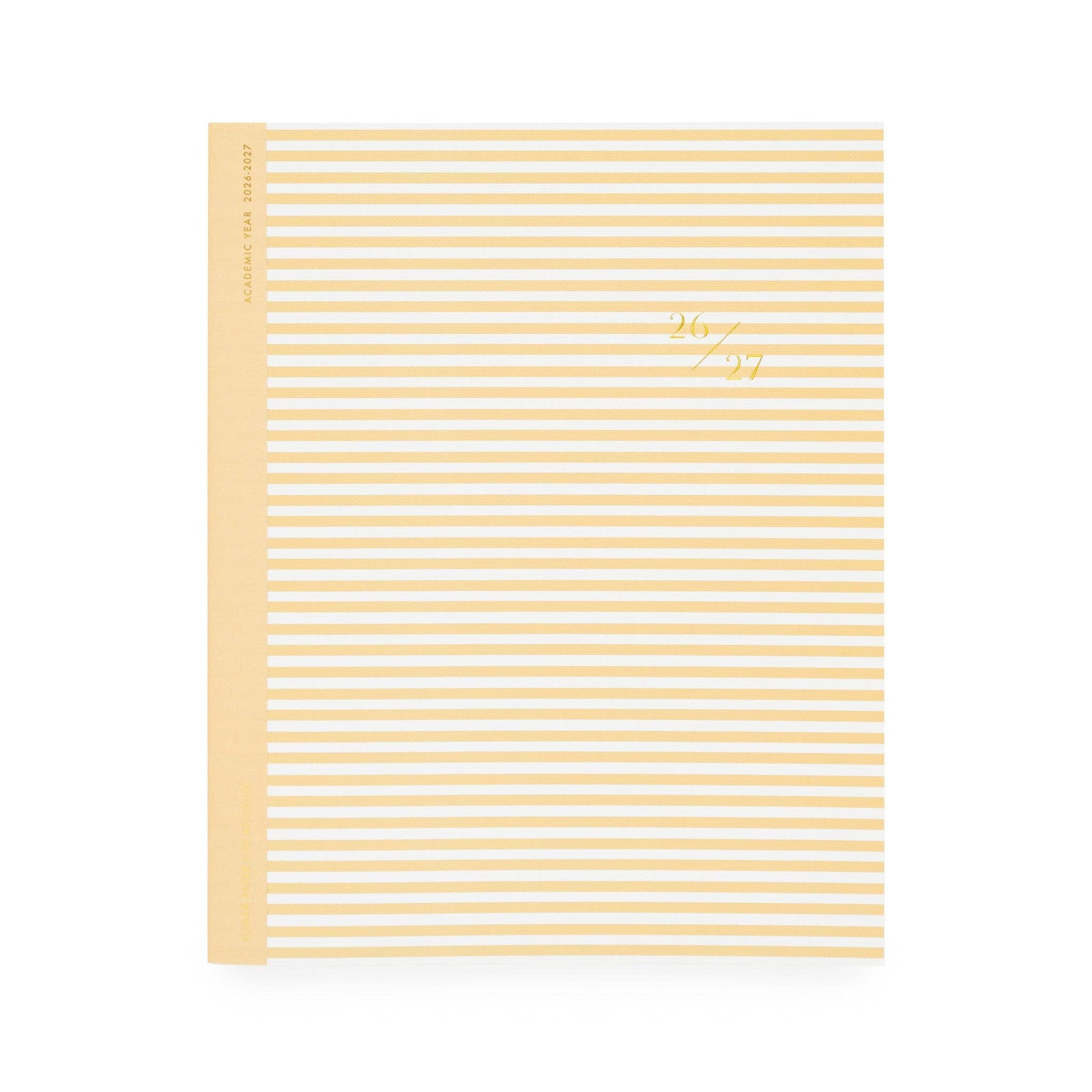 Sugar Paper paper 2026-2027 Yellow Stripe Monthly Academic Planner