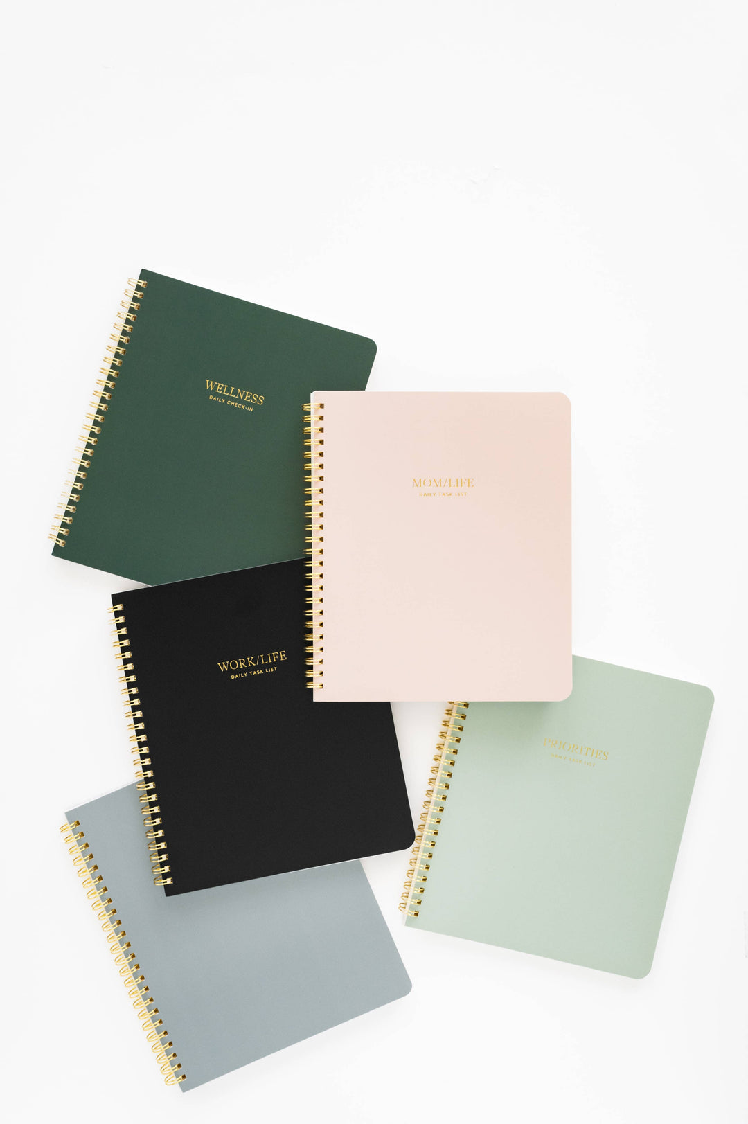 Sugar Paper paper Black Work/Life Spiral Notebook | Guided Notebook