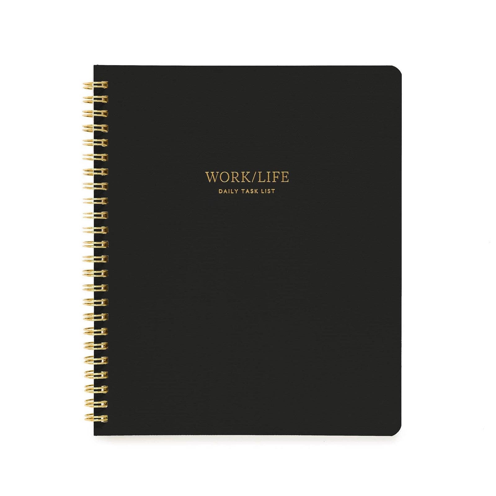 Sugar Paper paper Black Work/Life Spiral Notebook | Guided Notebook