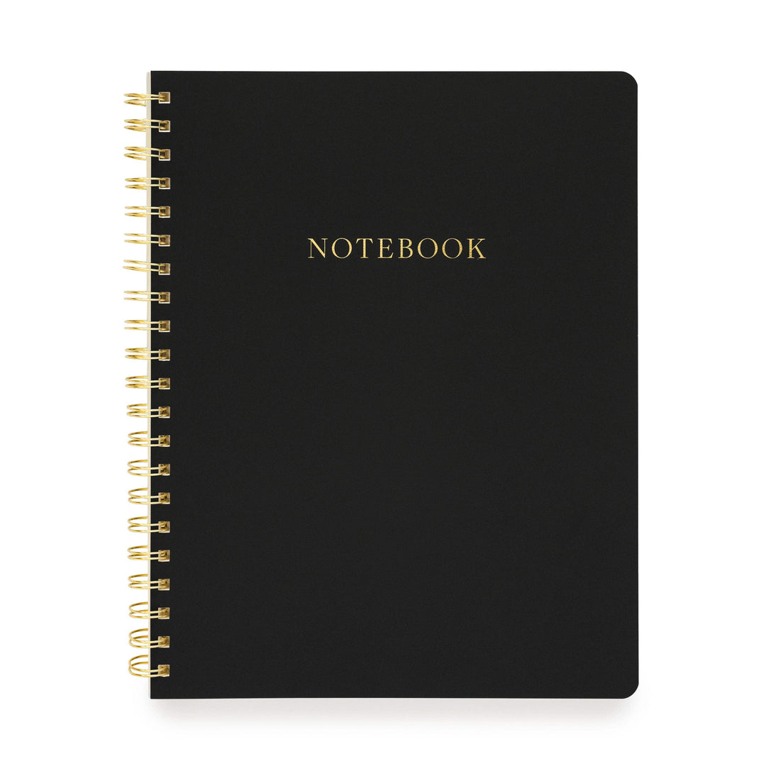 Sugar Paper paper Large Spiral Notebook, Black