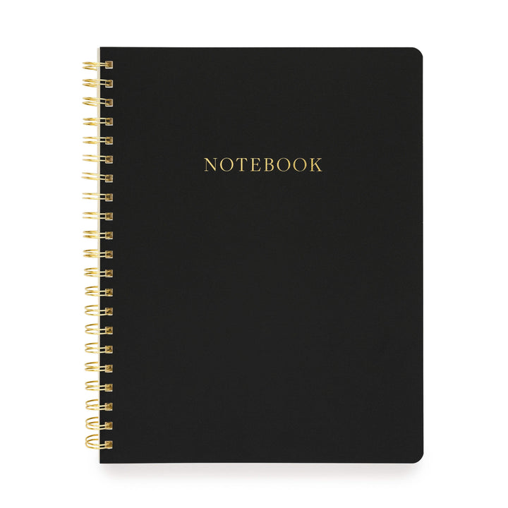 Sugar Paper paper Large Spiral Notebook, Black