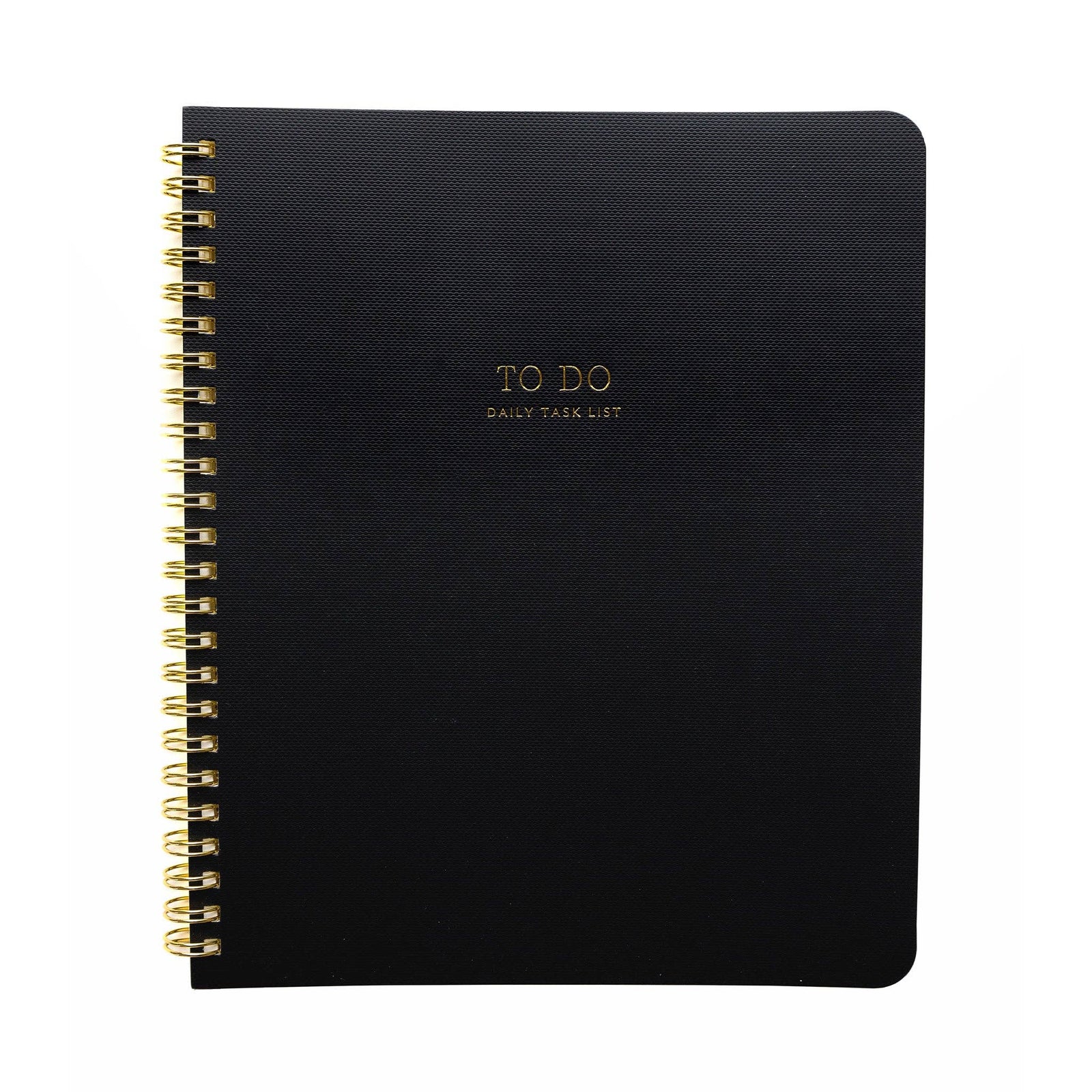 Sugar Paper paper To Do Notebook, Black | Guided Notebook
