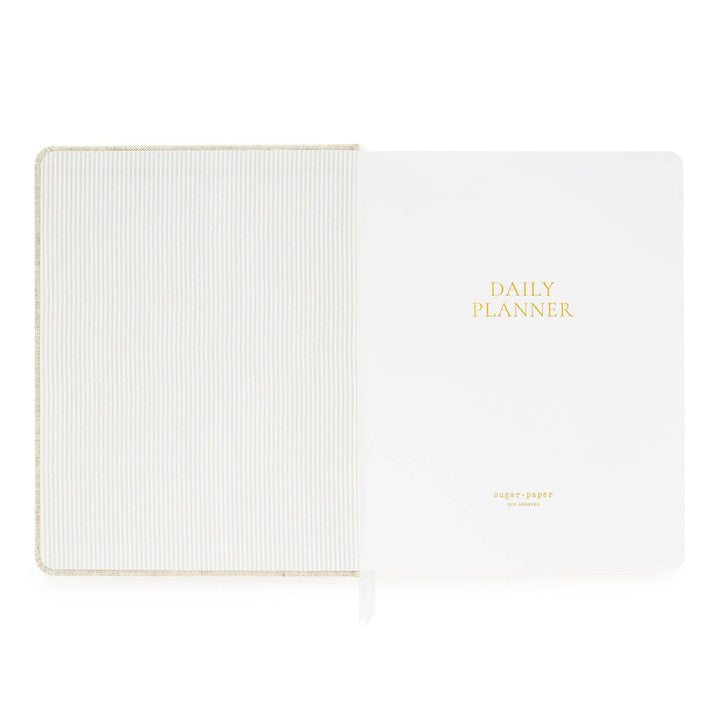 Sugar Paper paper Undated Daily Planner, Flax