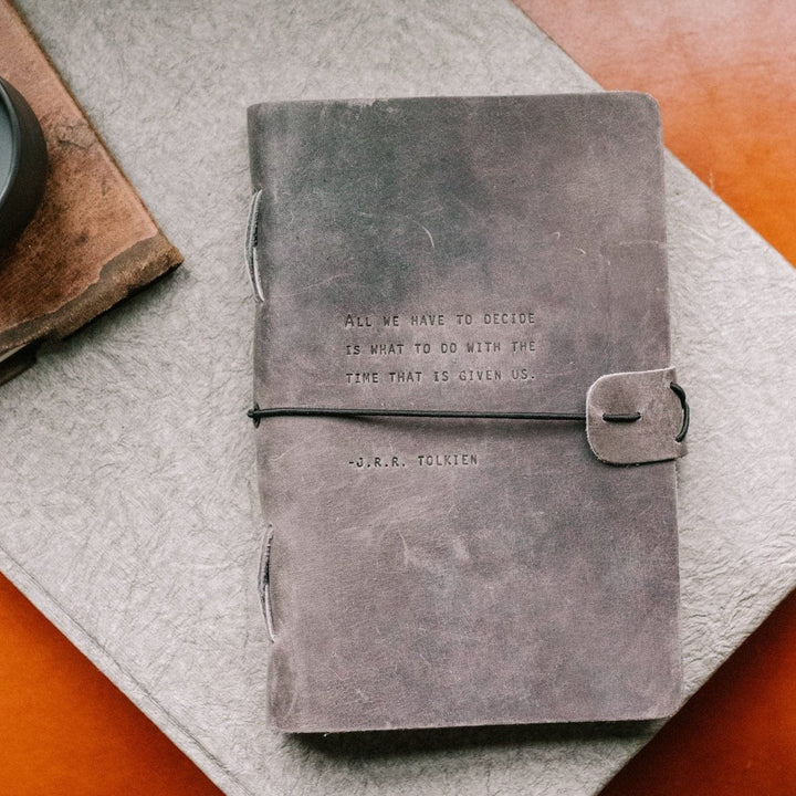 Sugarboo Journal Ash Leather Journal - JRR Tolkien