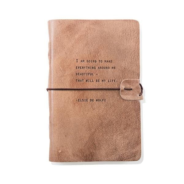 Sugarboo Journal Blush Leather Journal - Elsie De Wolfe