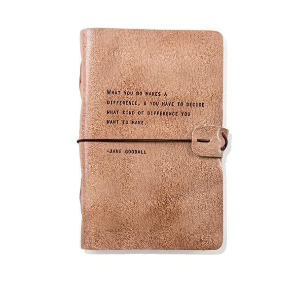 Sugarboo Journal Blush Leather Journal - Jane Goodall