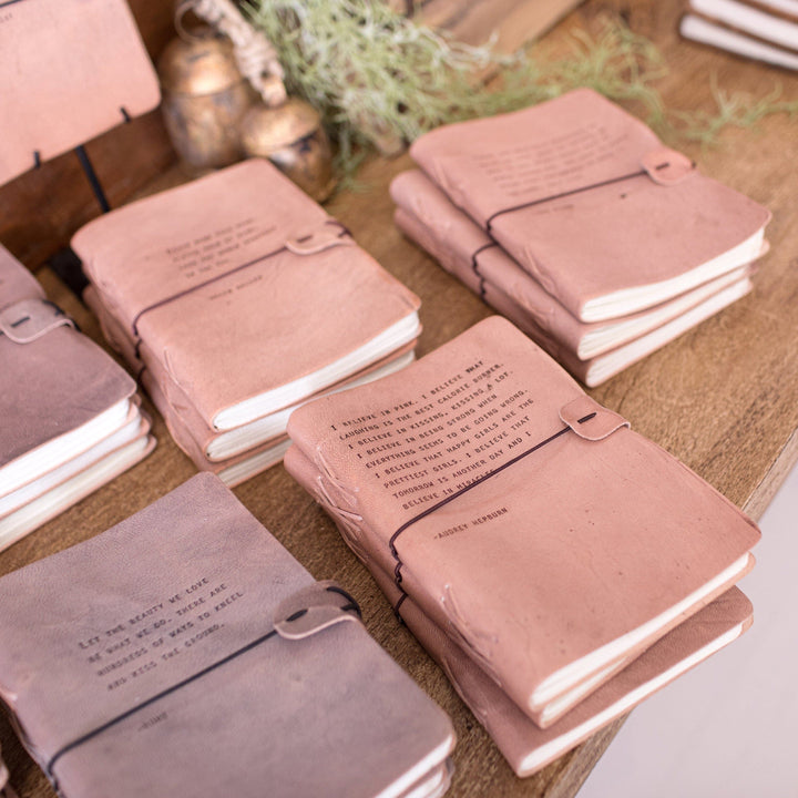 Sugarboo Journal Blush Leather Journal - Cinderella
