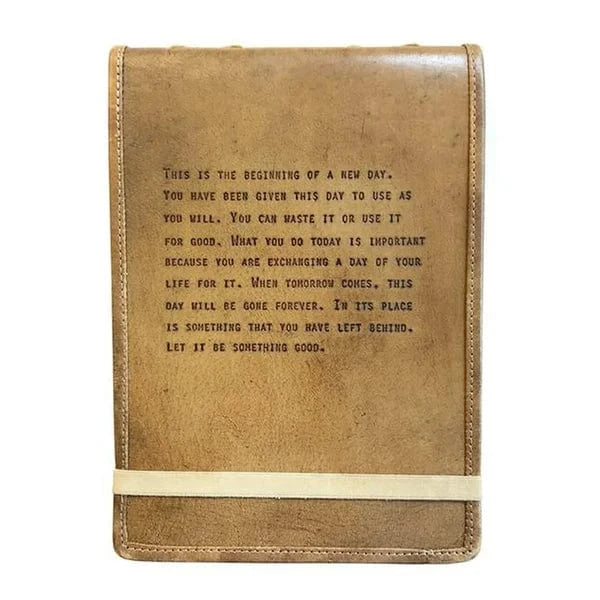 Sugarboo Paper Large This Is The Beginning Leather Journal