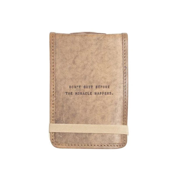 Sugarboo Paper Mini Leather Journal - Don't Quit