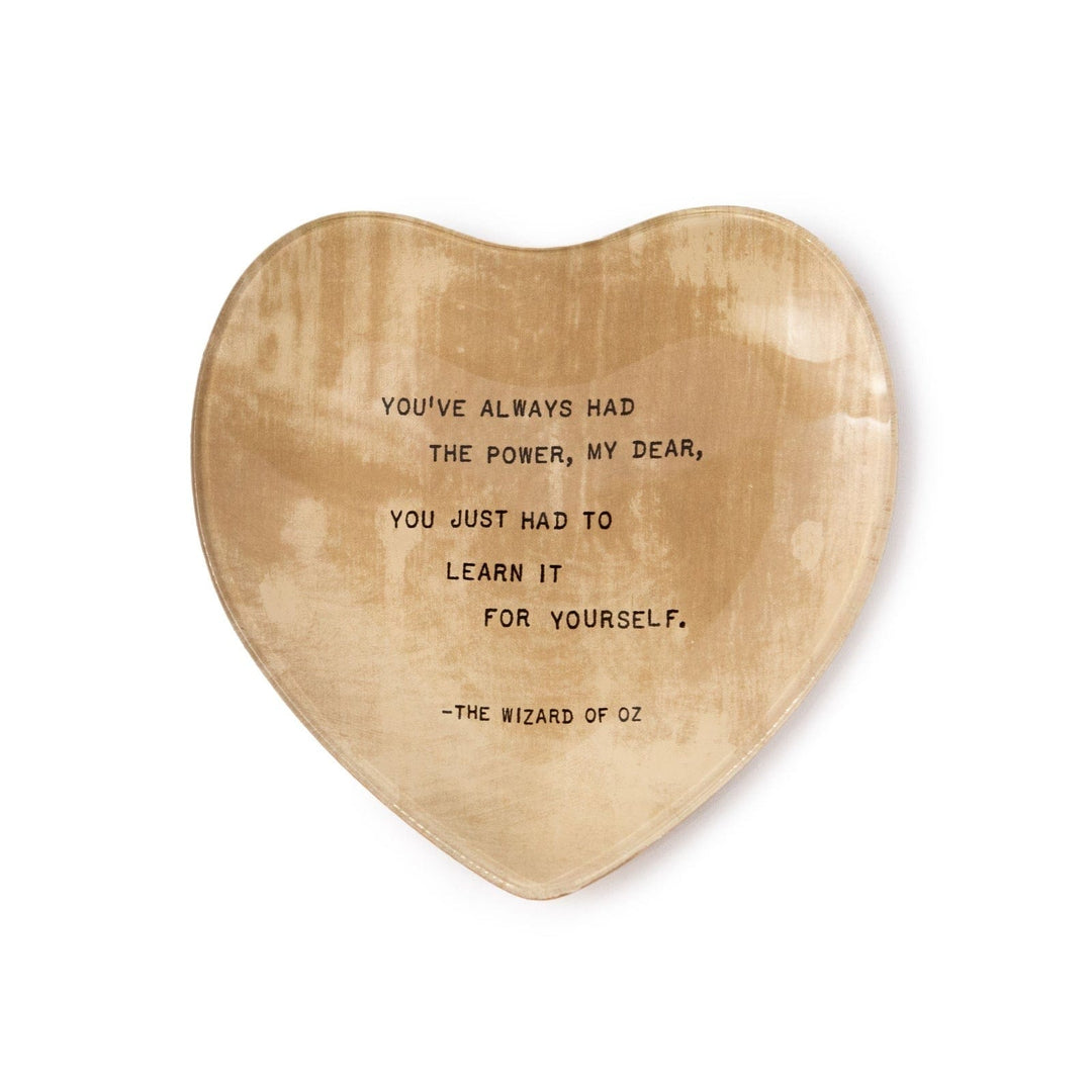 Sugarboo Plate You've Always Had the Power Small Heart Decoupage Plate