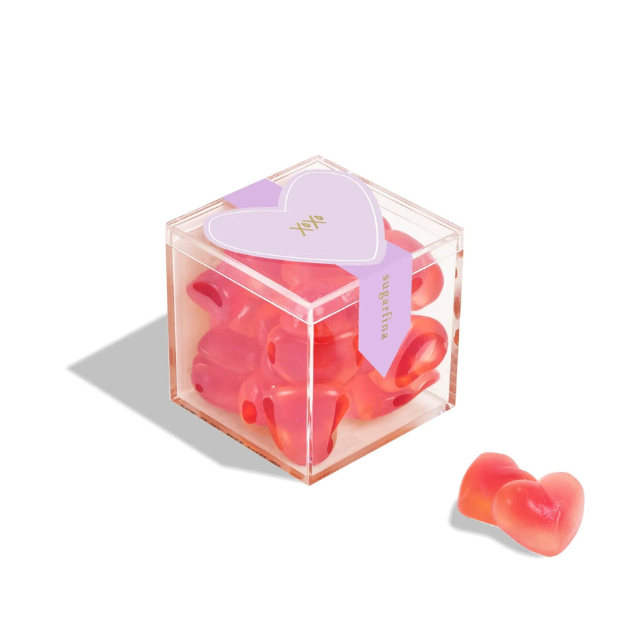 Sugarfina Sweets XOXO Strawberry Hearts - Small Candy Cube