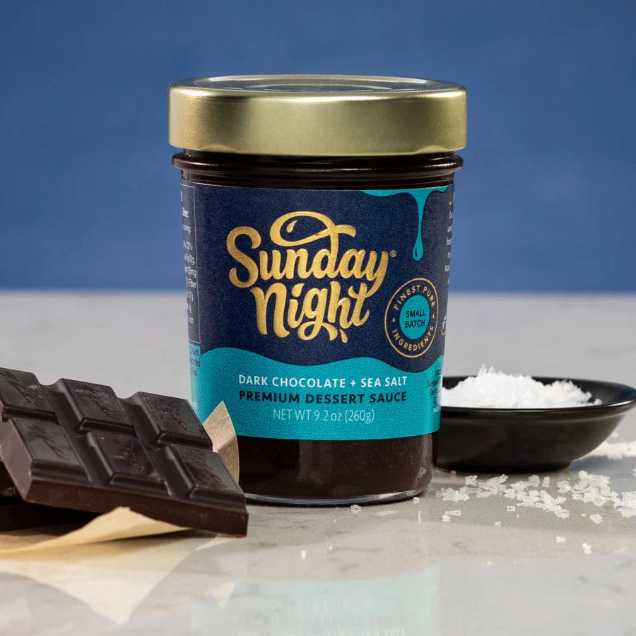 Sunday Night Sweet Treats Dark Chocolate Sea Salt Premium Chocolate Sauce