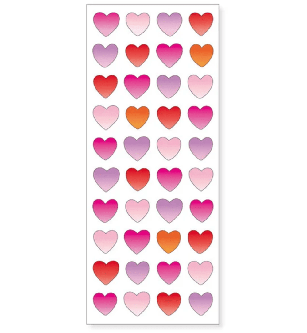 Super Delivery Sticker Sheets Aurora Borealis Heart Stickers