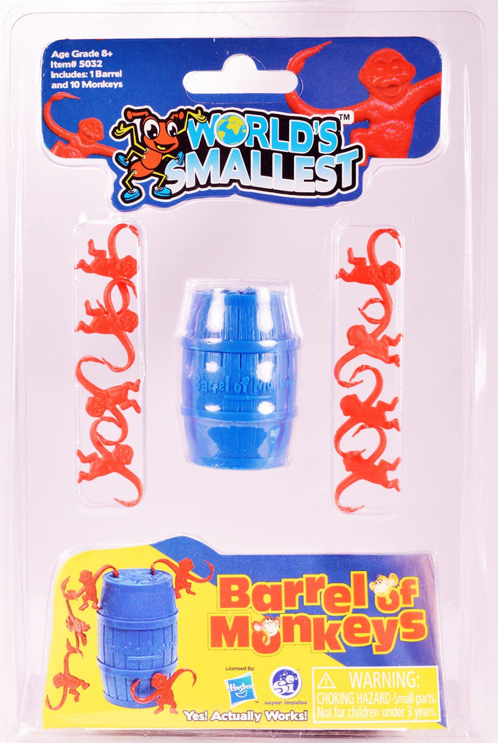 Super Impulse Just for Fun World's Smallest Barrel of Monkeys