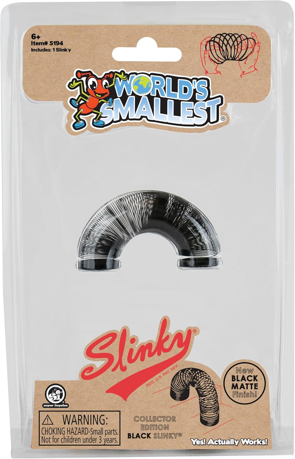 Super Impulse Just for Fun World’s Smallest Slinky Black Collector Edition