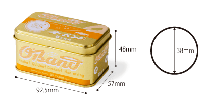 Sweet Bella Paper Kyowa Classic O'Band Rubber Bands Gold Tin