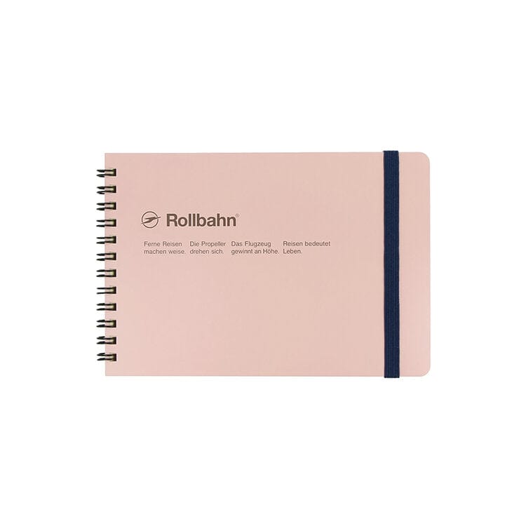 Sweet Bella Paper Light Pink Rollbahn Horizontal Spiral Notebook - Medium