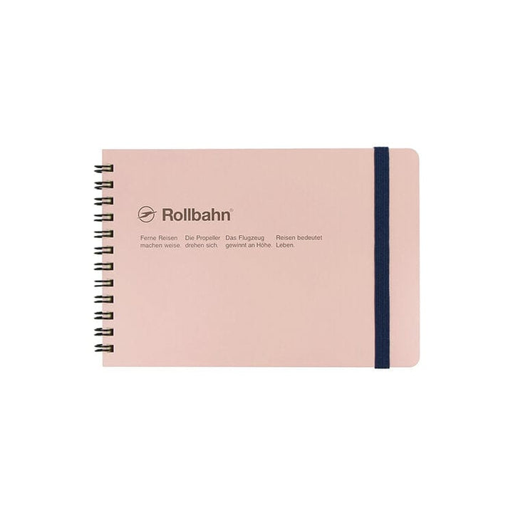 Sweet Bella Paper Light Pink Rollbahn Horizontal Spiral Notebook - Medium