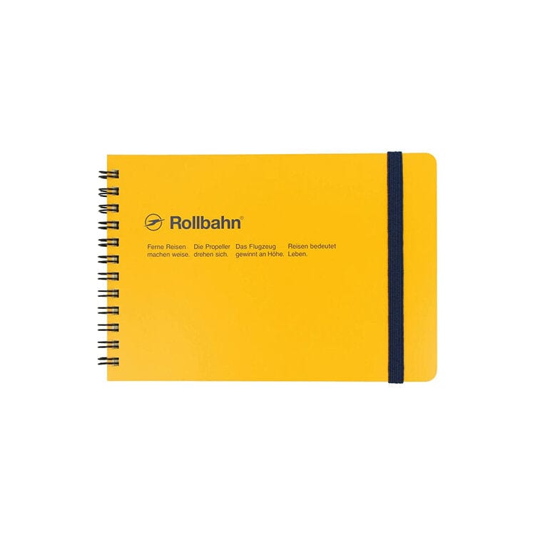 Sweet Bella Paper Yellow Rollbahn Horizontal Spiral Notebook - Medium