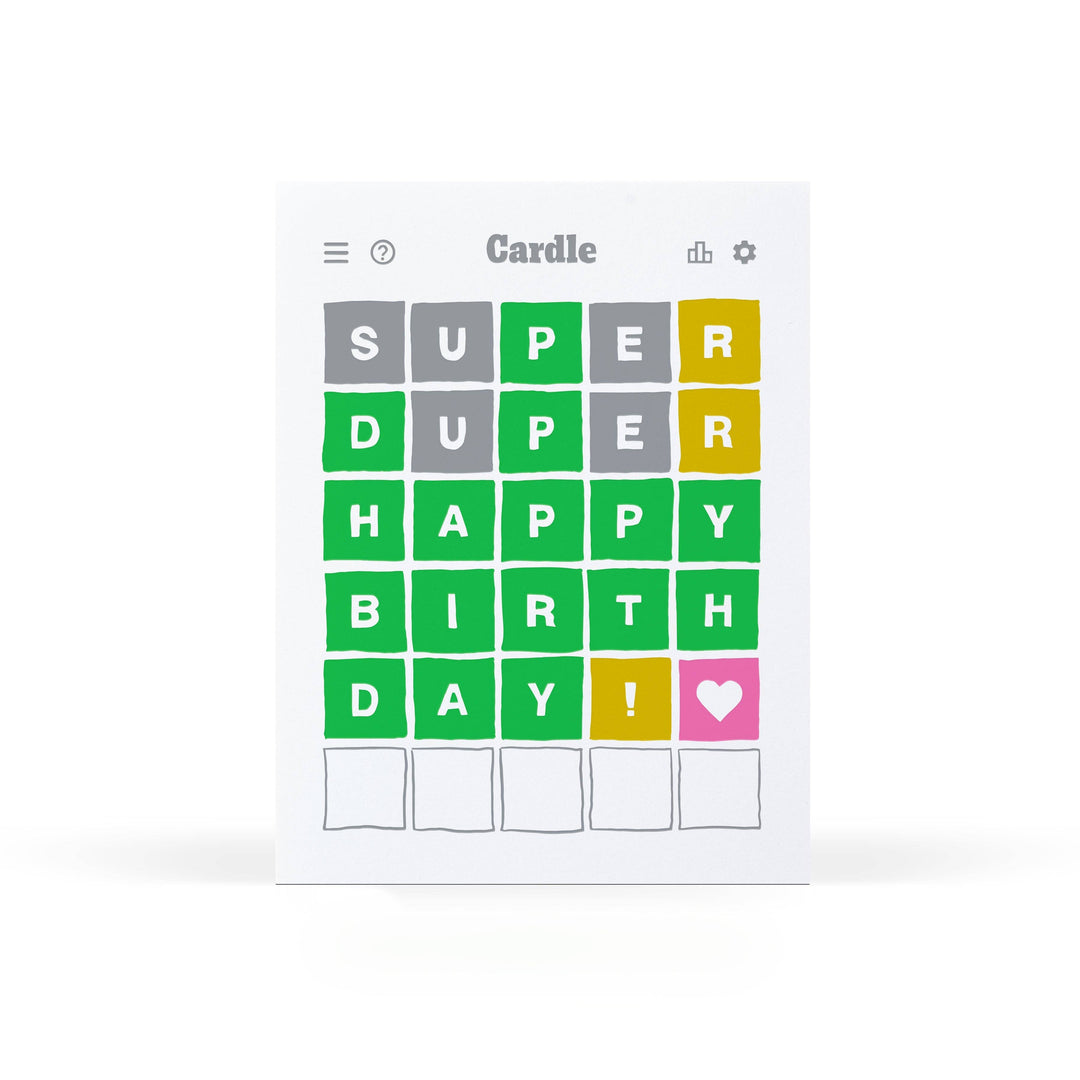 Sweet Bippy Press Cards Birthday Cardle Card