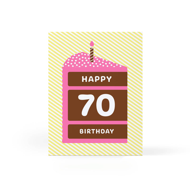 Sweet Bippy Press Cards Happy 70 Cake Birthday Card