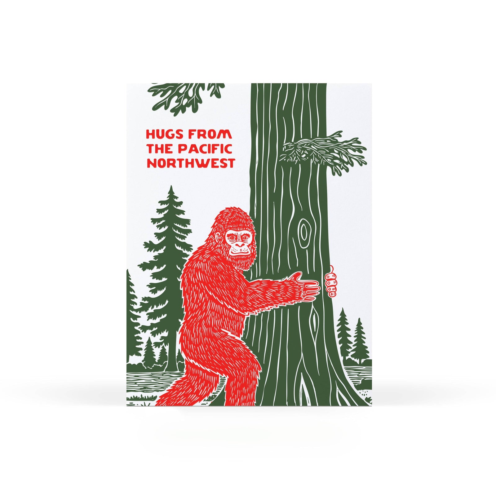 Sweet Bippy Press Cards Hugs from Bigfoot
