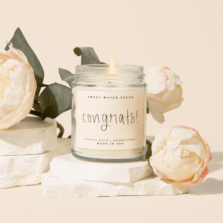 Sweet Water Decor Gifts Congrats! 9 oz Soy Candle - Home Decor & Gifts