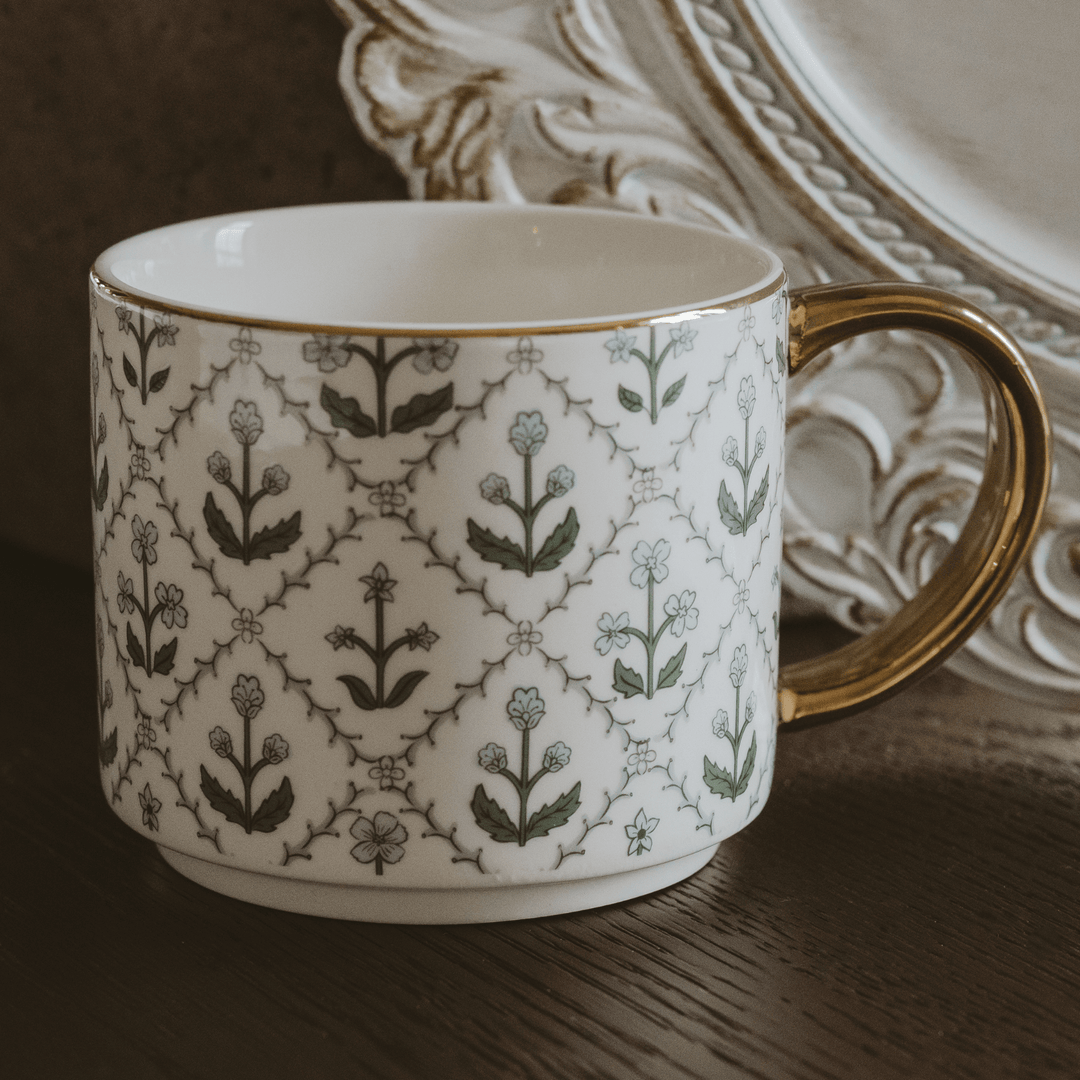 Sweet Water Decor Gifts Floral Quilt Coffee Mug
