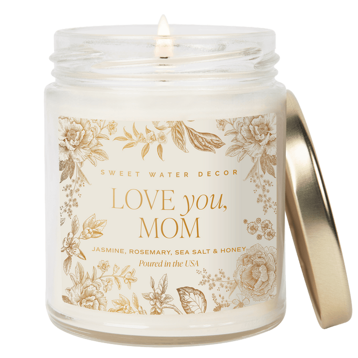 Sweet Water Decor Gifts Love You, Mom 9 oz Soy Candle