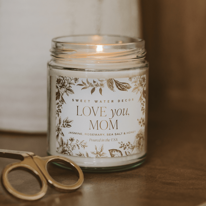 Sweet Water Decor Gifts Love You, Mom 9 oz Soy Candle
