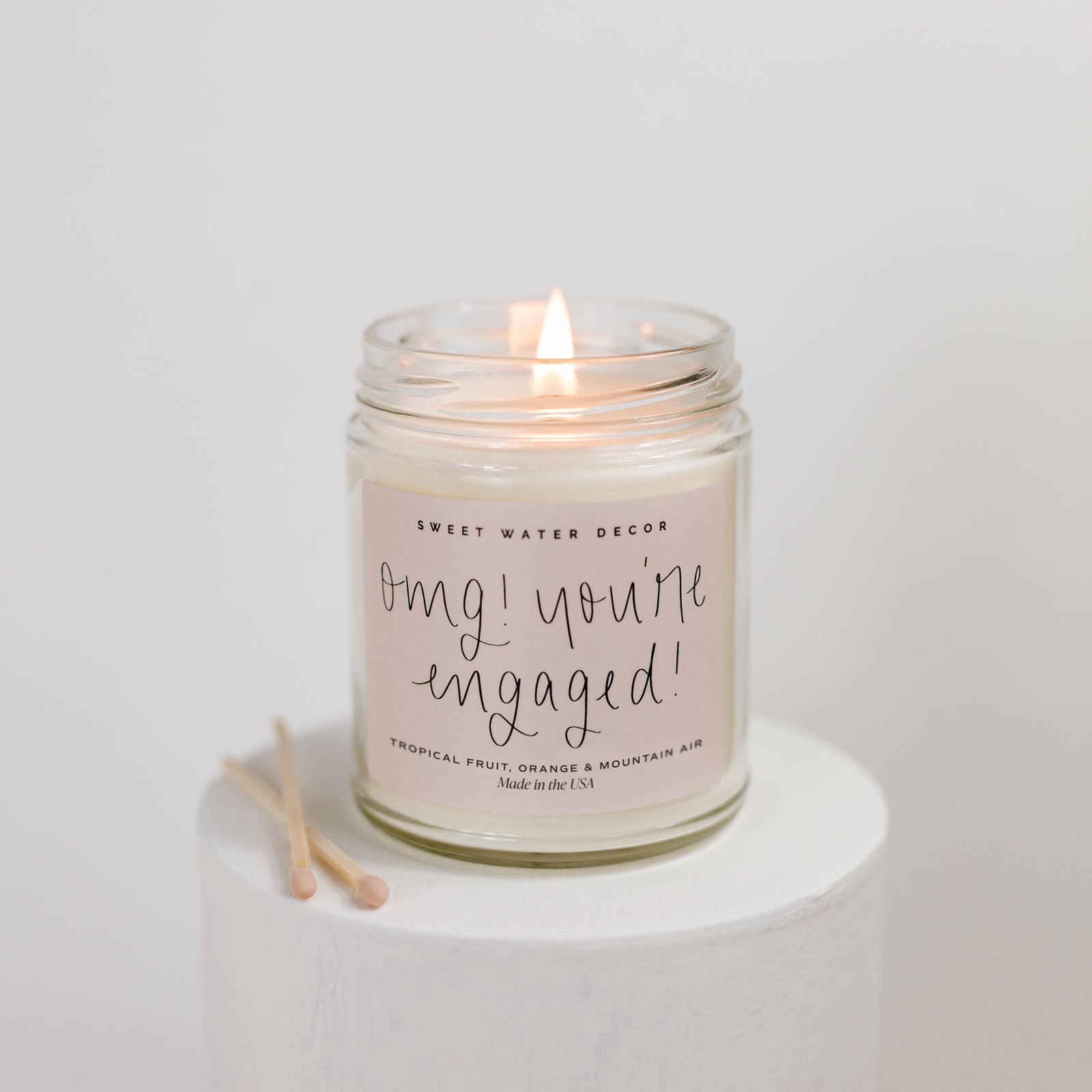 Sweet Water Decor Gifts OMG! You're Engaged! 9 oz Soy Candle - Home Decor & Gifts