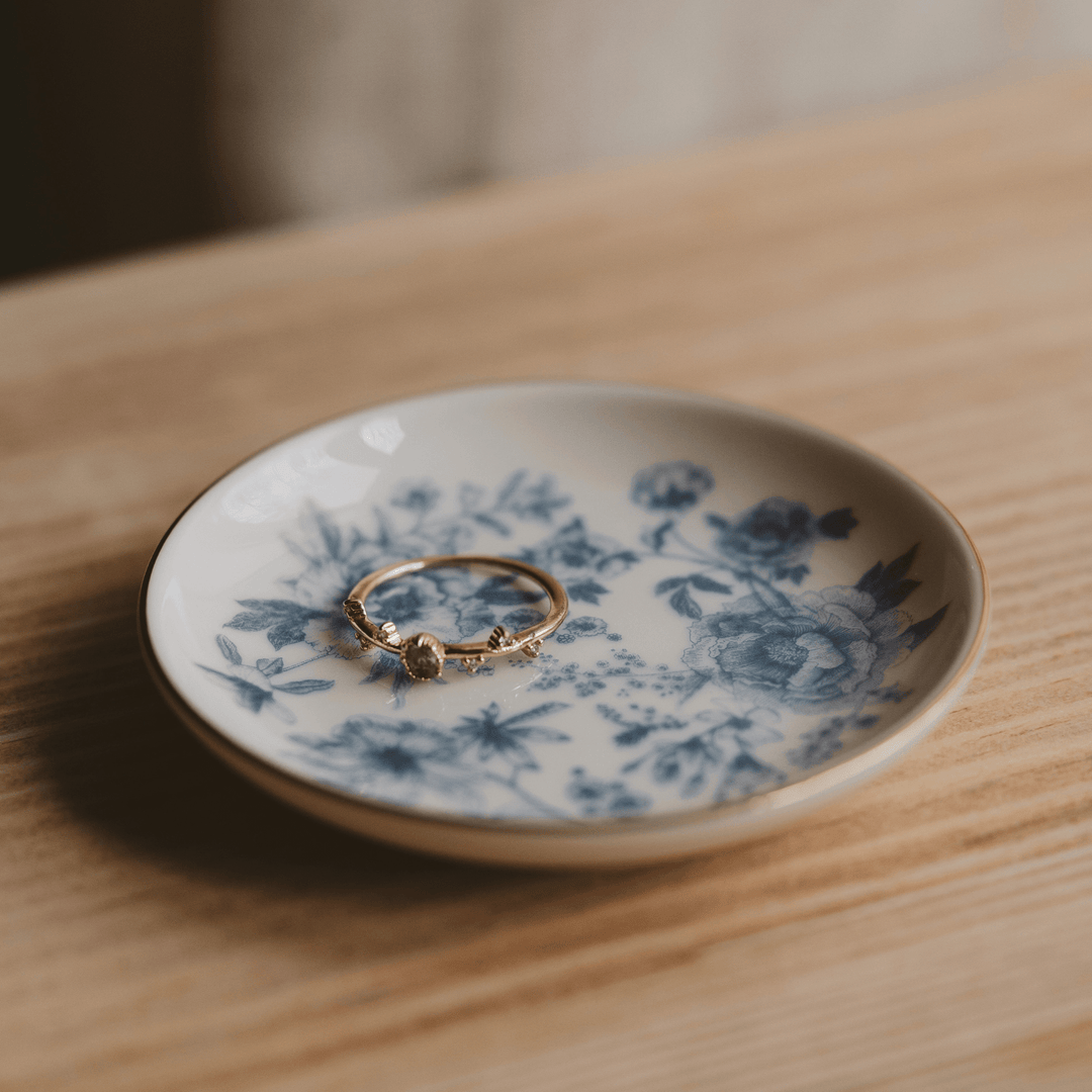 Sweet Water Decor Home Blue Delft Jewelry Dish - Home Decor & Gifts
