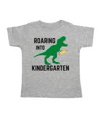 Sweet Wink Baby & Toddler Tops Roaring Into Kindergarten T-Shirt - Gray