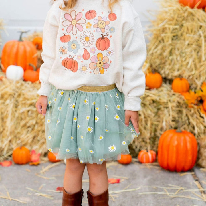 Sweet Wink Sweatshirt Pumpkin Daisy Doodle Sweatshirt | Sweet Wink