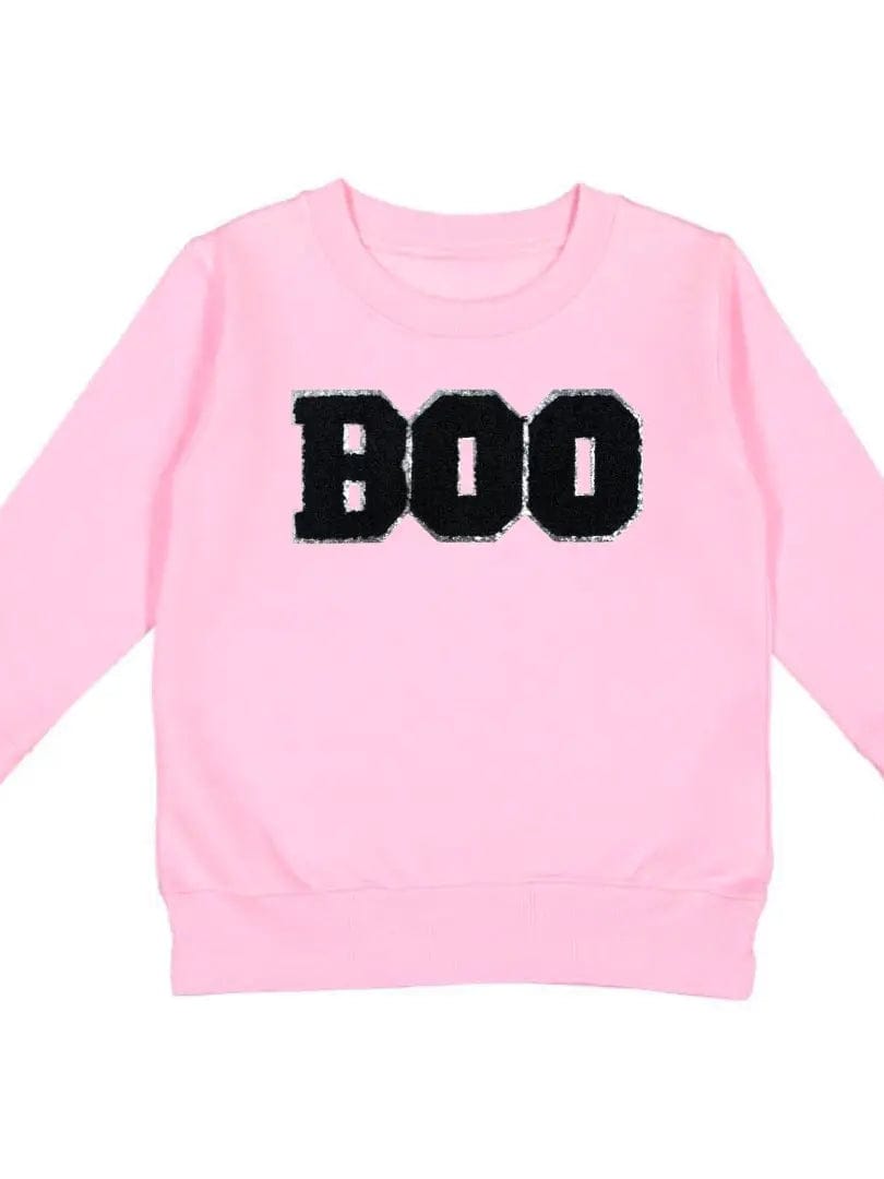 Sweet Wink Tutu Boo Patch Halloween Sweatshirt - Pink | Sweet Wink