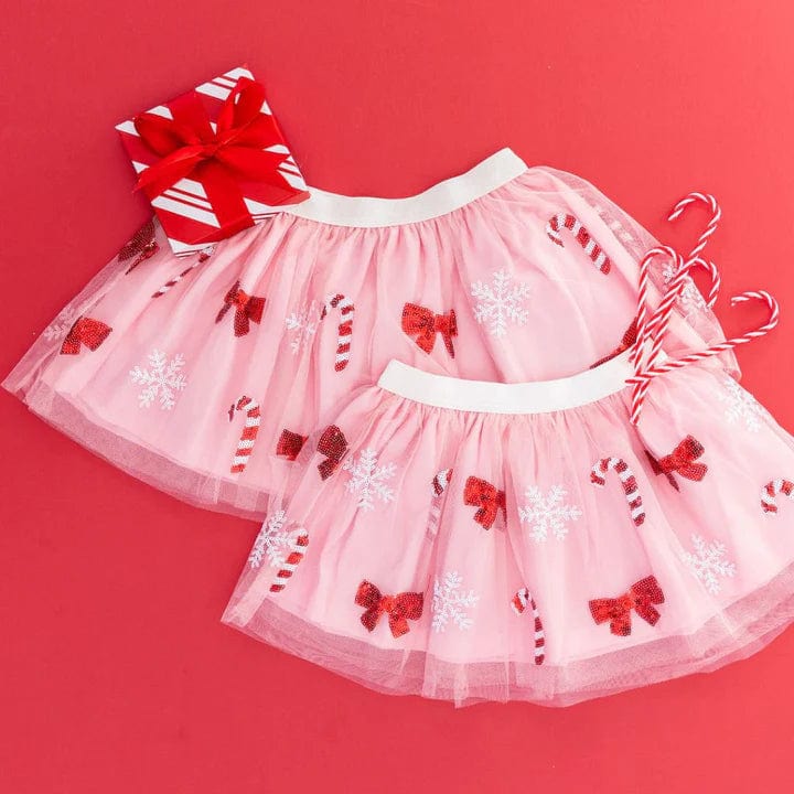 Sweet Wink Tutu Candy Cane Cutie Sequin Christmas Tutu