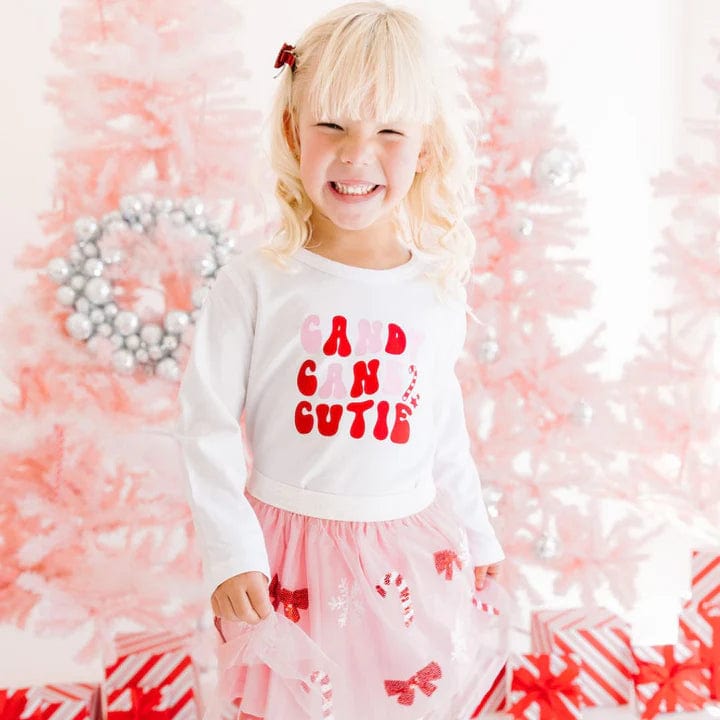 Sweet Wink Tutu Candy Cane Cutie Sequin Christmas Tutu