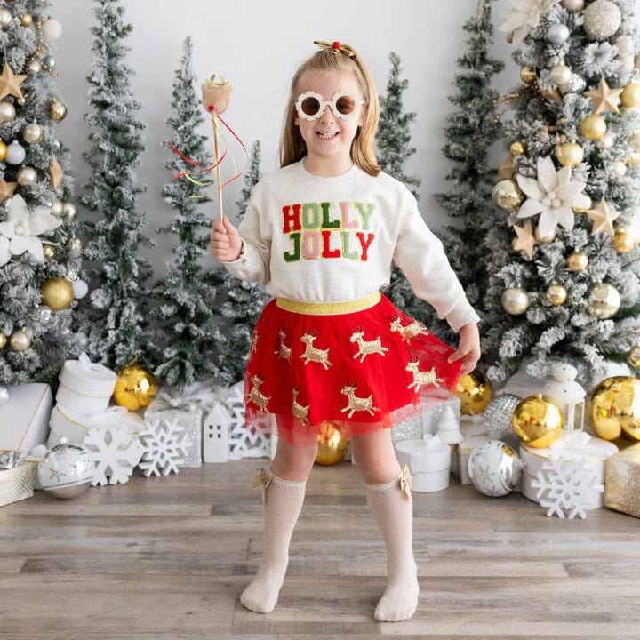 Sweet Wink Tutu Reindeer Sequin Christmas Tutu