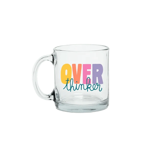 Talking Out Of Turn Home Over Thinker Clear Glass Mug