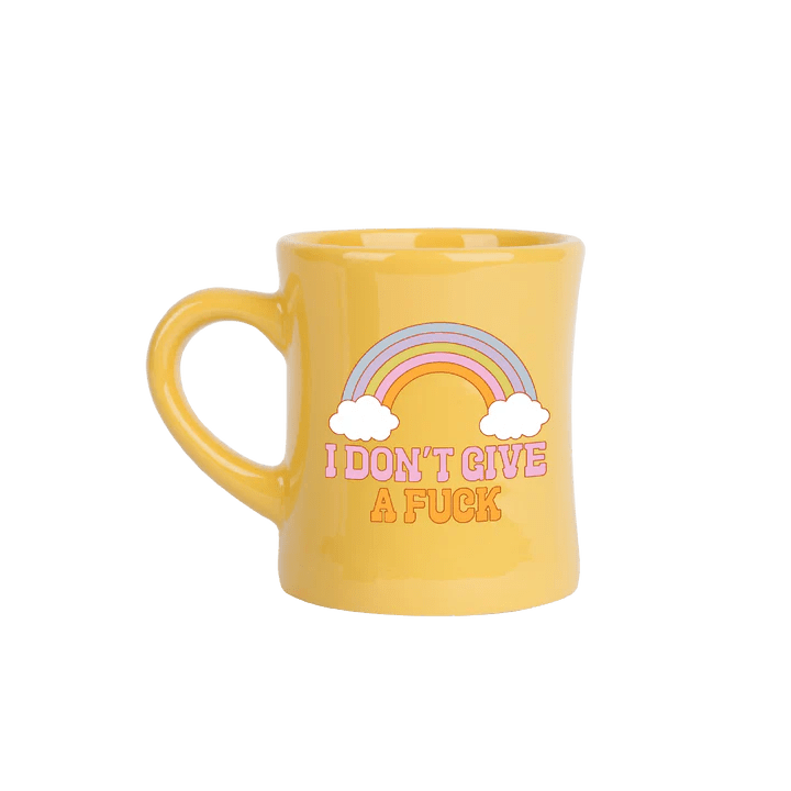 Talking Out Of Turn Mug I Don't Give a Fuck Diner Mug