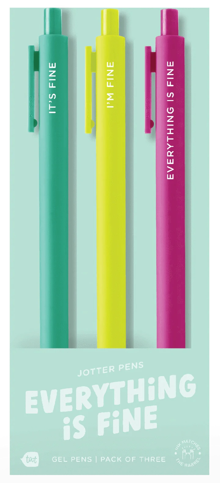 Talking Out Of Turn Paper Jotter Set 3 Pack - Everything Is Fine