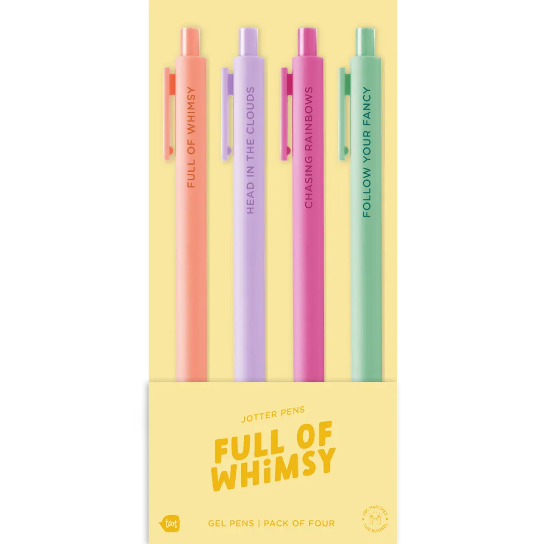 Talking Out Of Turn Paper Jotter Set 4 Pack - Full of Whimsy