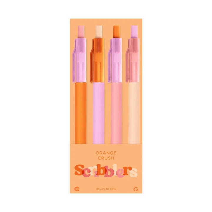 Talking Out Of Turn Paper Scribbler 4 Pack - Orange Crush