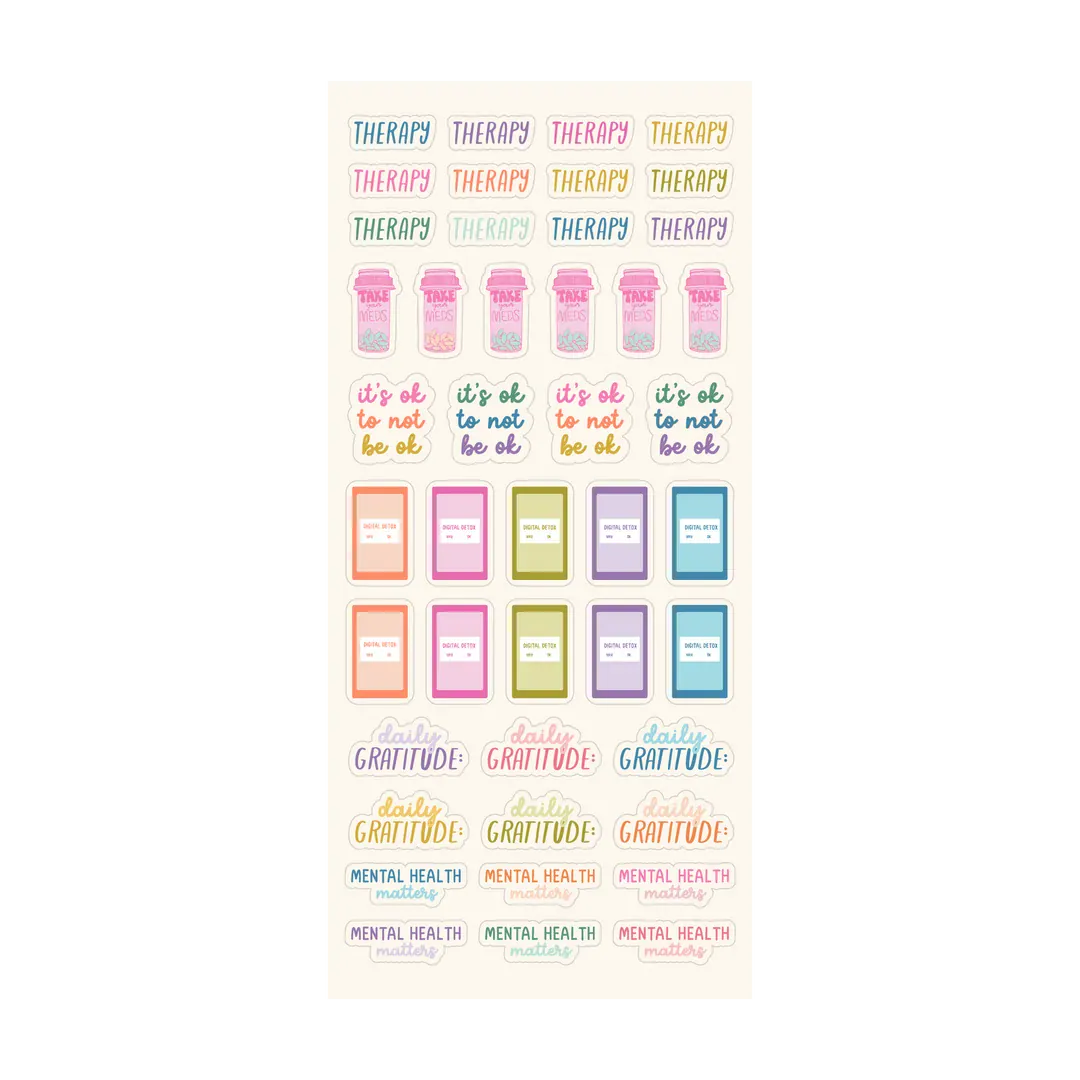 Talking Out Of Turn Paper Sticker Booklet - Bold & Bright Planner Edition