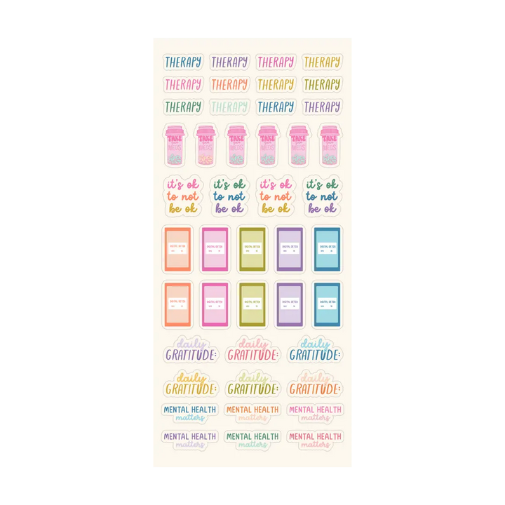 Talking Out Of Turn Paper Sticker Booklet - Bold & Bright Planner Edition